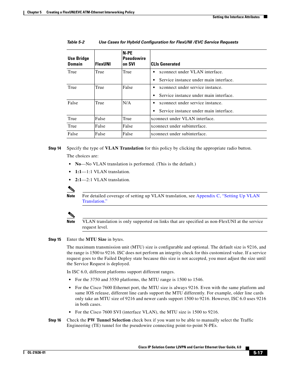 Table 5-2 | Cisco OL-21636-01 User Manual | Page 99 / 398