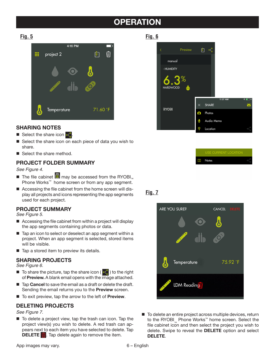Operation | Ryobi ES3000 User Manual | Page 6 / 9