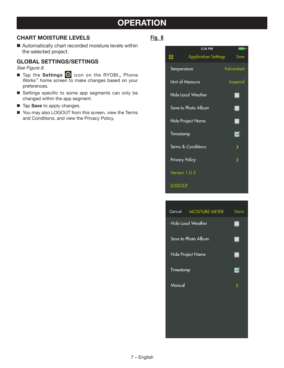 Operation | Ryobi ES3000 User Manual | Page 7 / 9