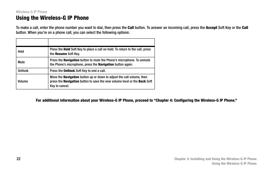 Using the wireless-g ip phone | Cisco WIP300 User Manual | Page 31 / 90