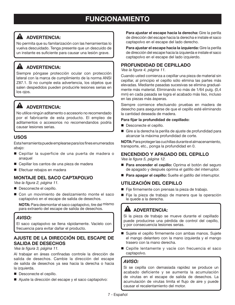 Funcionamiento | Ryobi HPL51 User Manual | Page 25 / 32