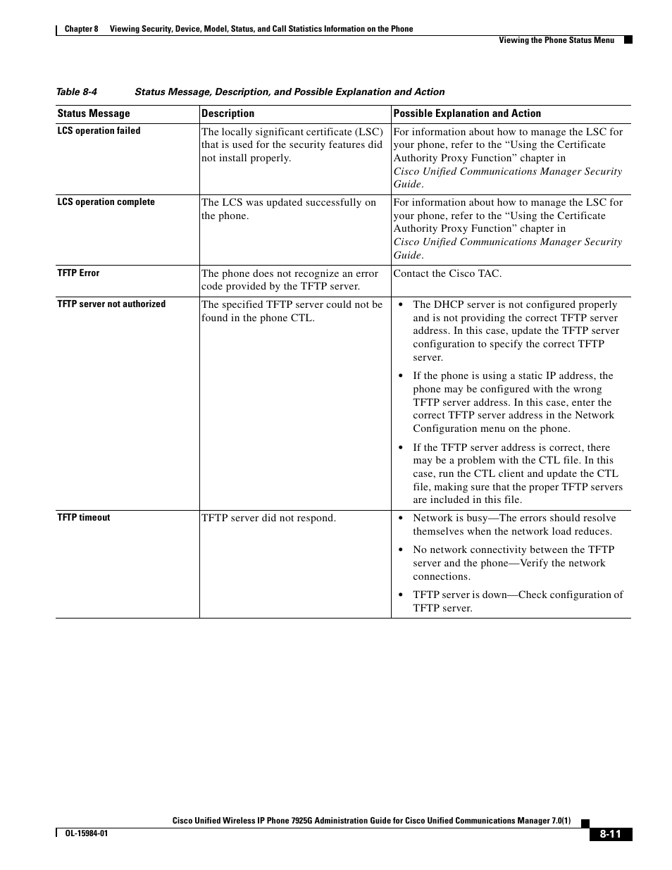 Cisco 7925G User Manual | Page 11 / 18