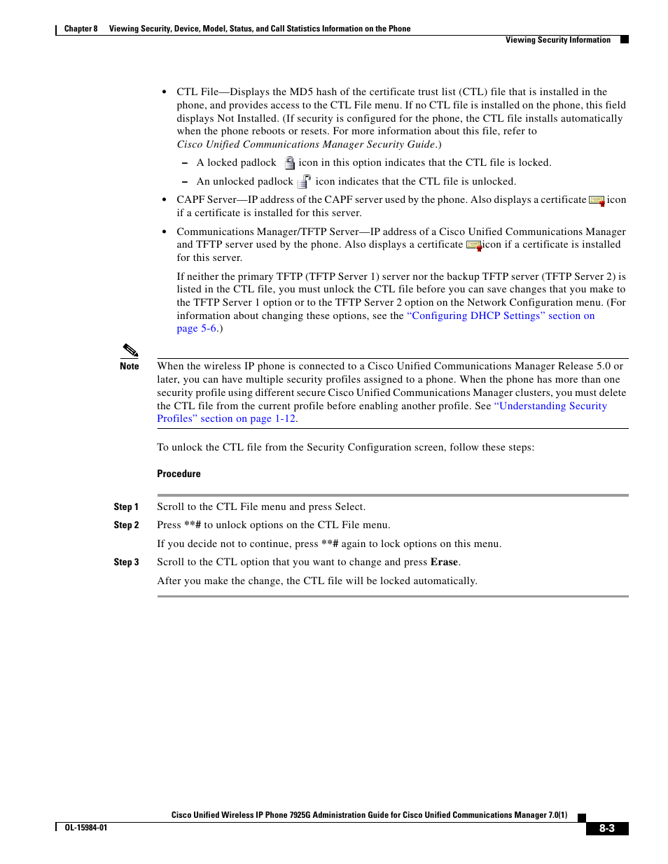 Cisco 7925G User Manual | Page 3 / 18