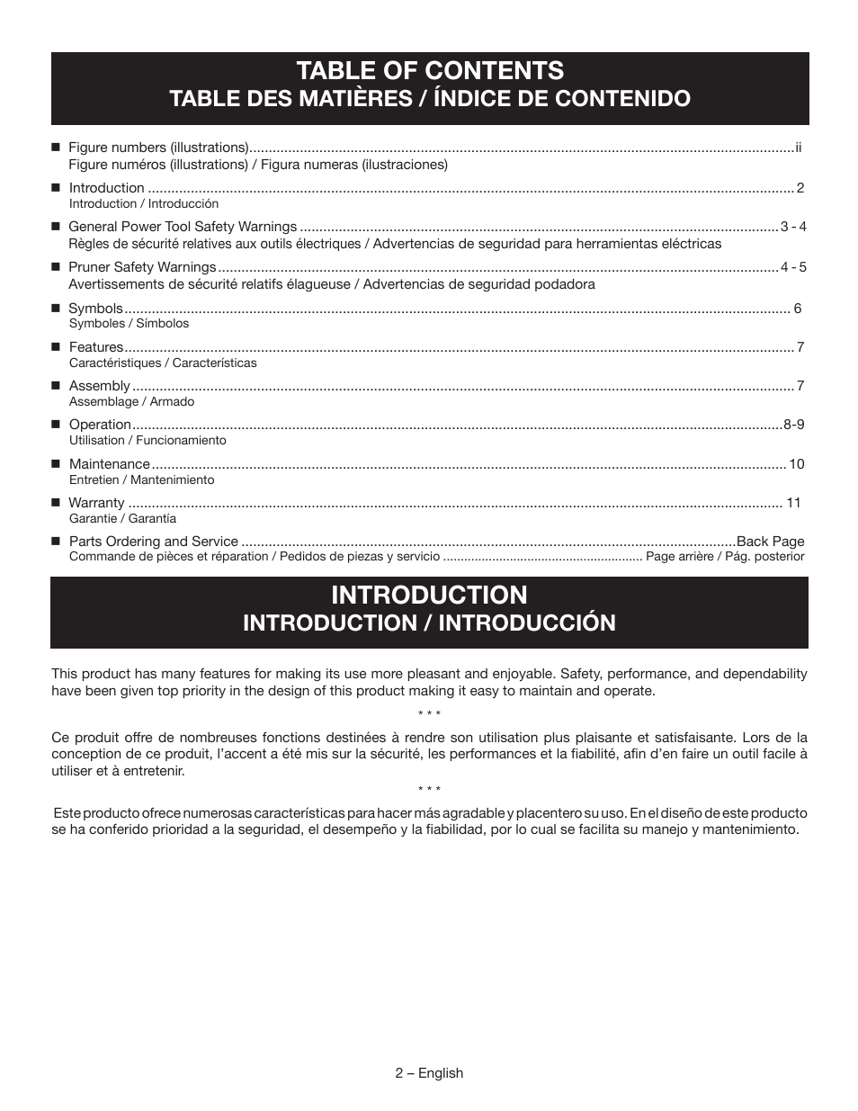 Ryobi P561 User Manual | Page 4 / 34