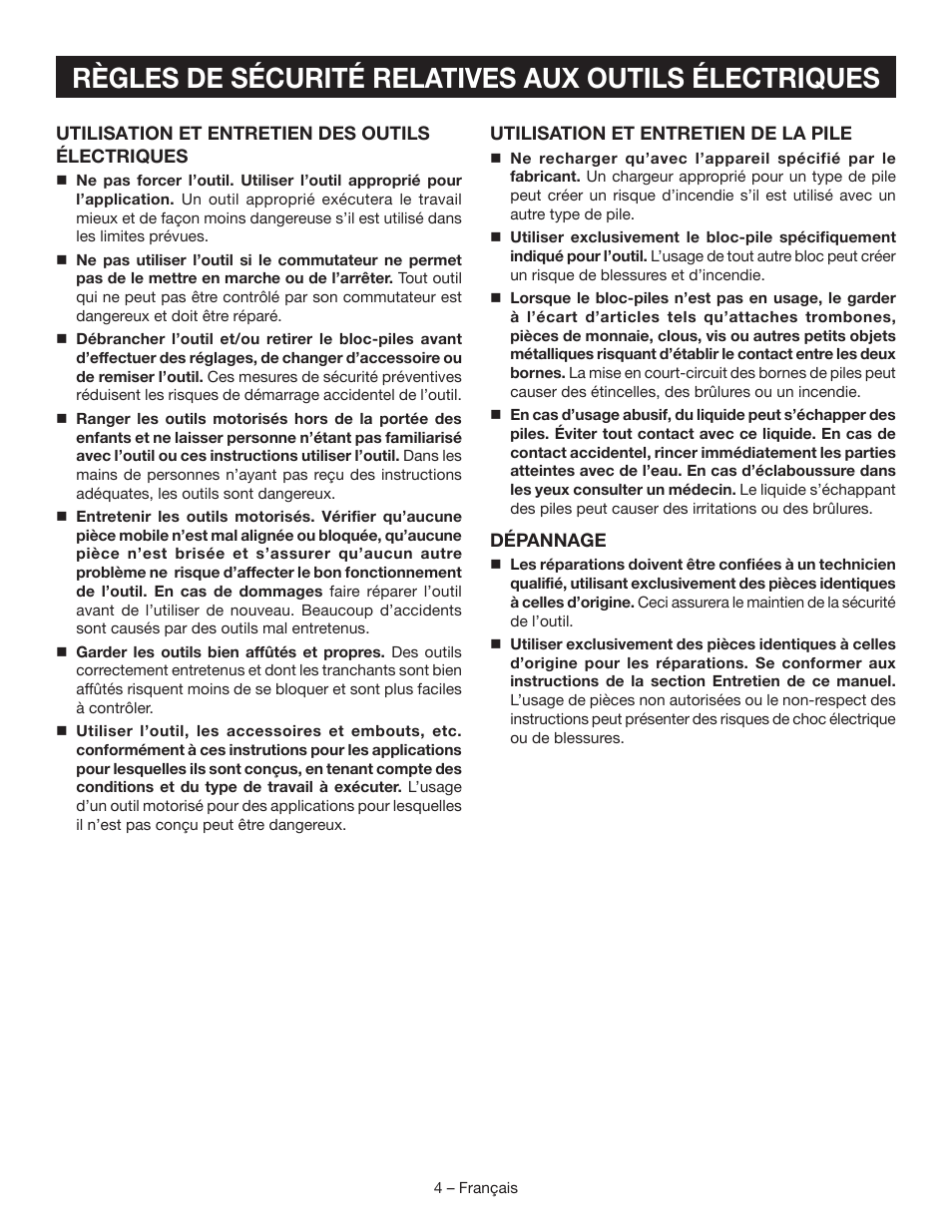 Ryobi P513 User Manual | Page 13 / 32