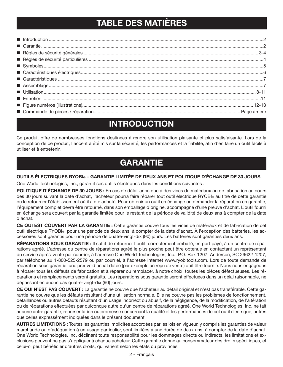 Ryobi HT232 User Manual | Page 12 / 36