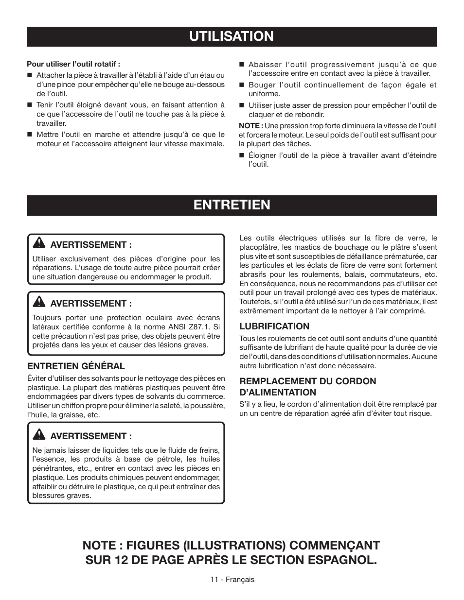 Entretien, Utilisation | Ryobi HT232 User Manual | Page 21 / 36