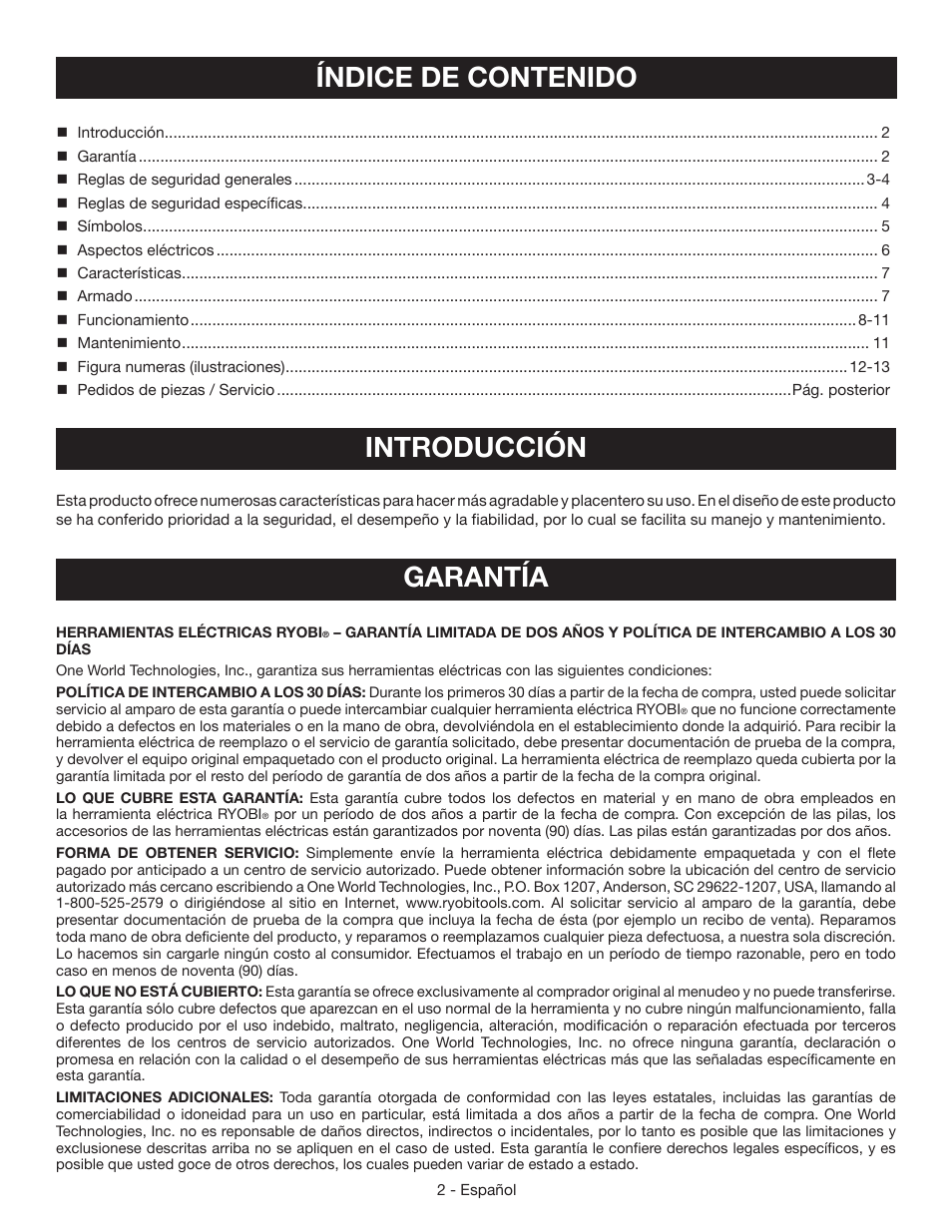 Ryobi HT232 User Manual | Page 22 / 36