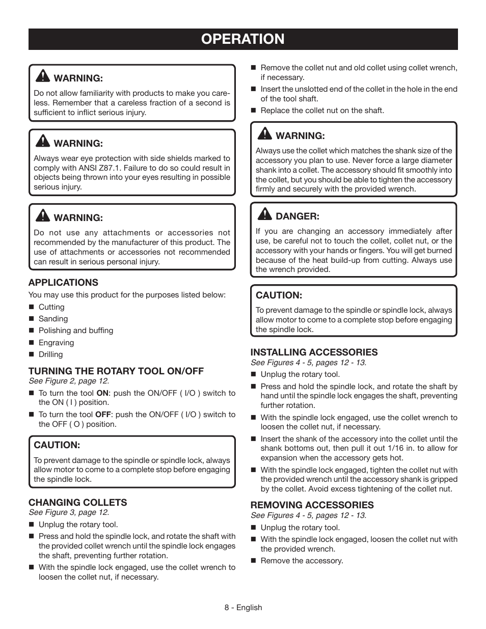 Operation | Ryobi HT232 User Manual | Page 8 / 36