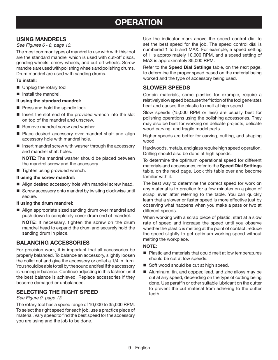 Operation | Ryobi HT232 User Manual | Page 9 / 36