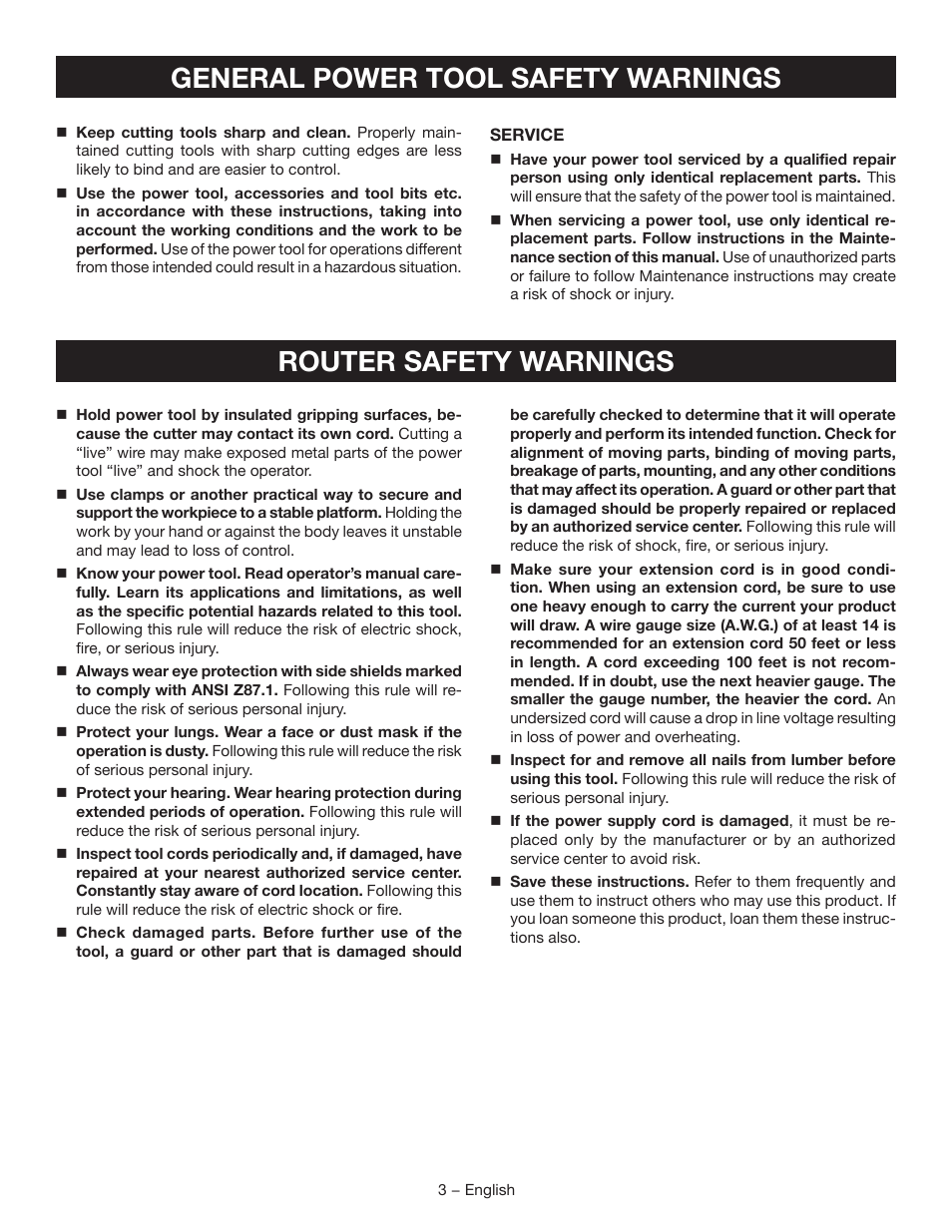 Ryobi r163 User Manual | Page 3 / 40