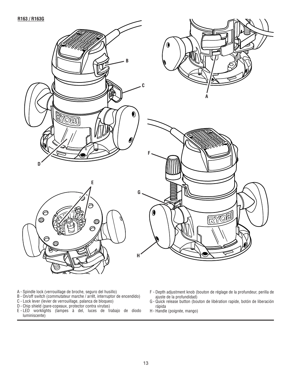 Ryobi r163 User Manual | Page 35 / 40