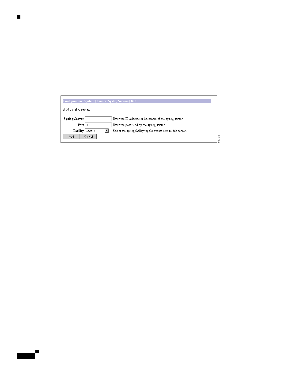 Syslog server, Port, Facility | Cisco VPN 3002 User Manual | Page 112 / 282