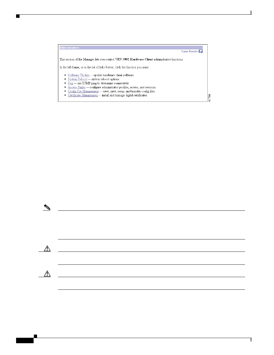 Administration | software update | Cisco VPN 3002 User Manual | Page 128 / 282