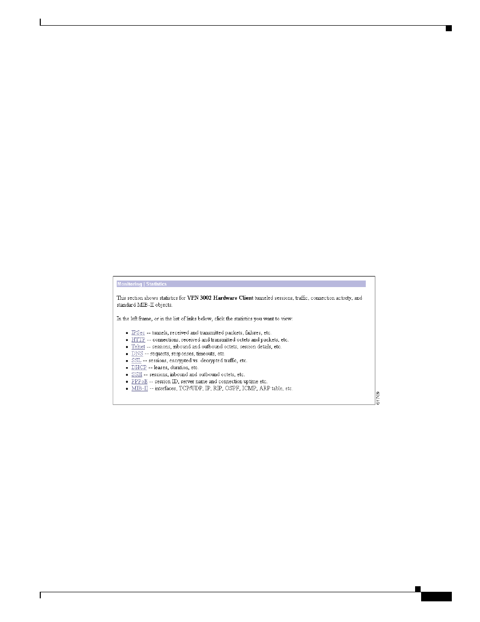 Monitoring | statistics | Cisco VPN 3002 User Manual | Page 203 / 282