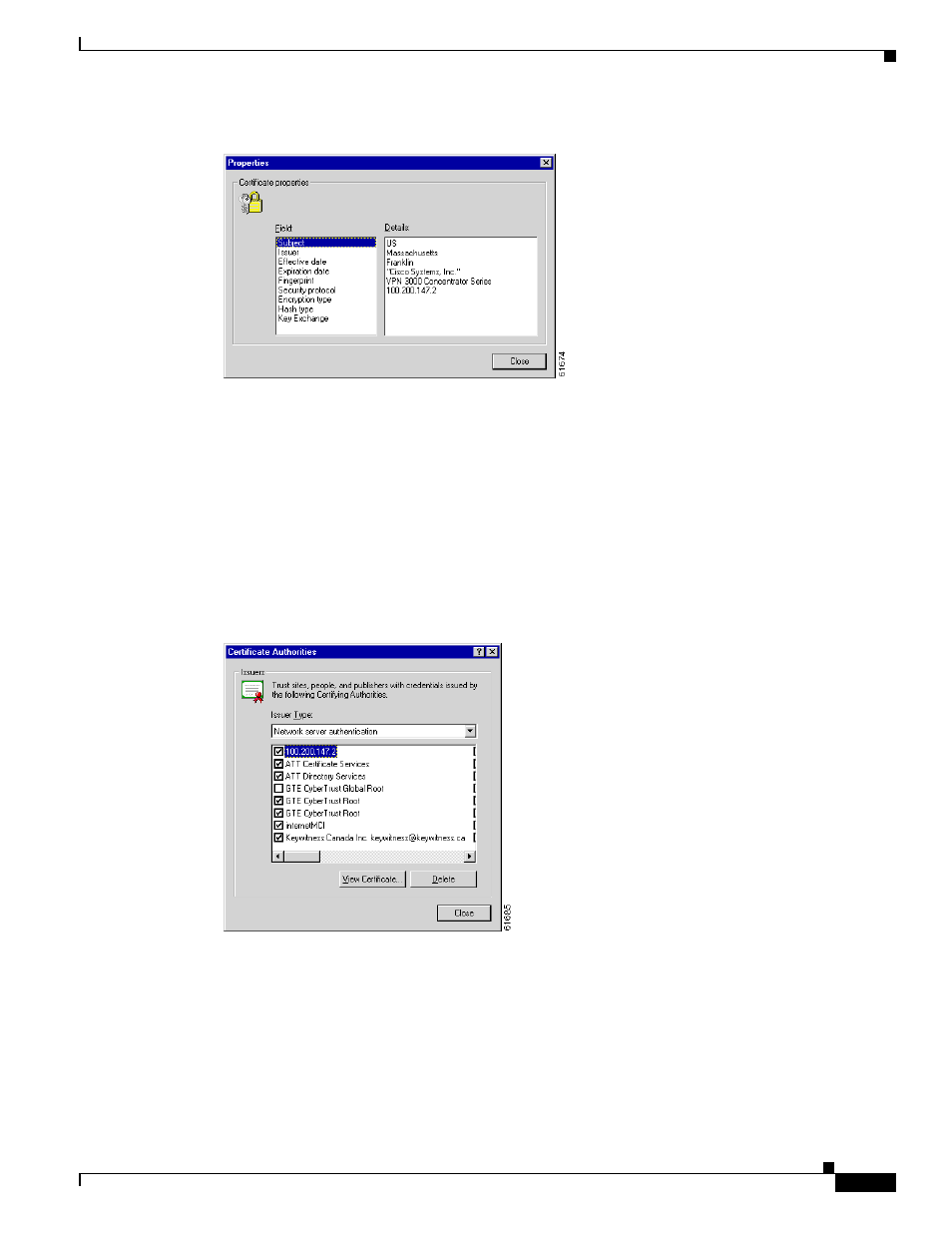Installing the ssl certificate with netscape | Cisco VPN 3002 User Manual | Page 25 / 282