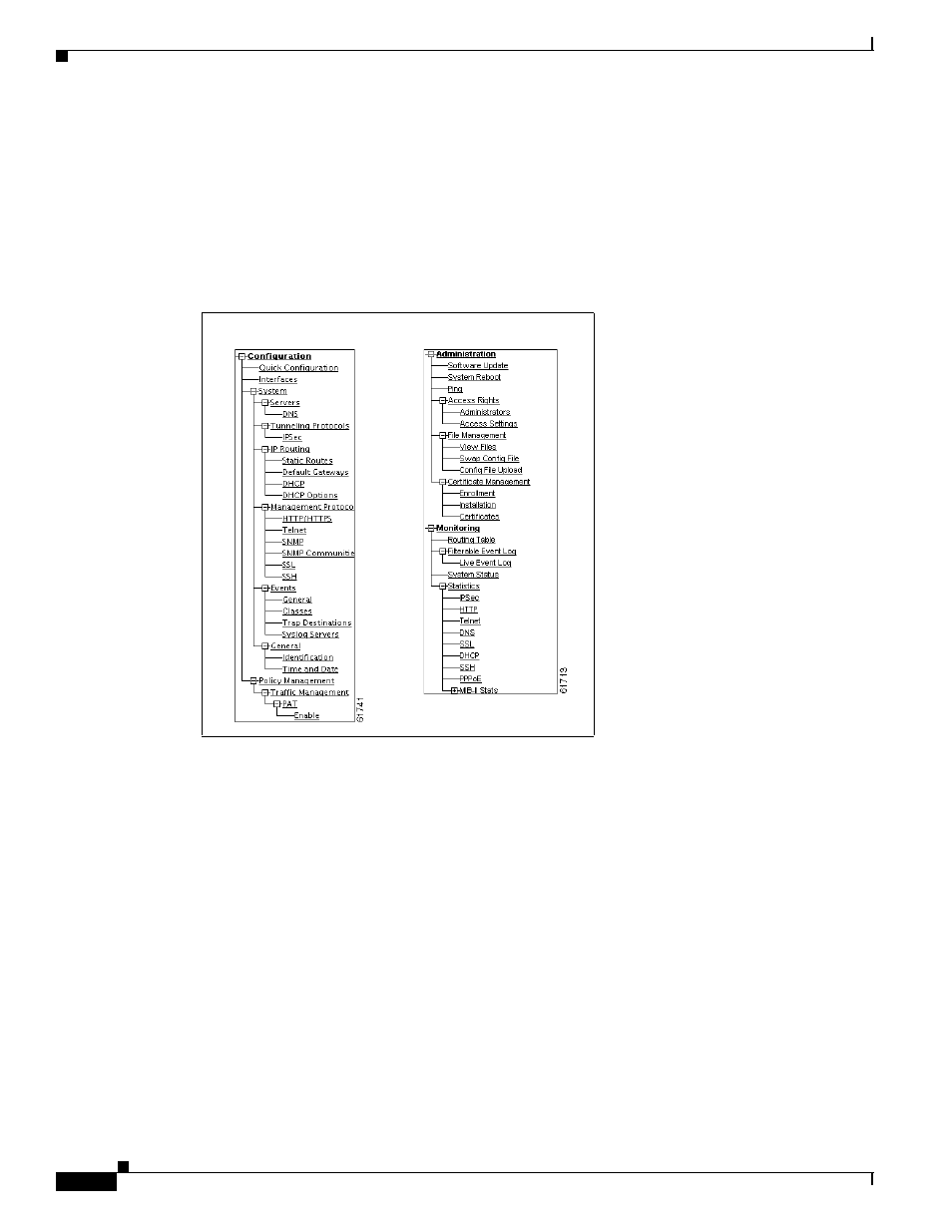 Navigating the vpn 3002 hardware client manager, Figure 1-35 | Cisco VPN 3002 User Manual | Page 44 / 282