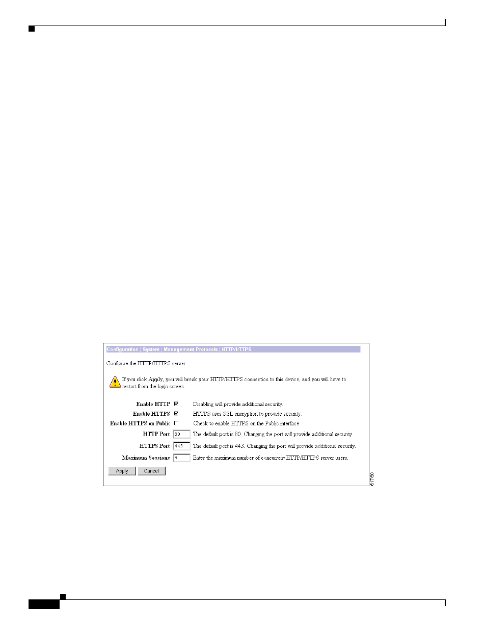 About http/https, Enable http | Cisco VPN 3002 User Manual | Page 80 / 282