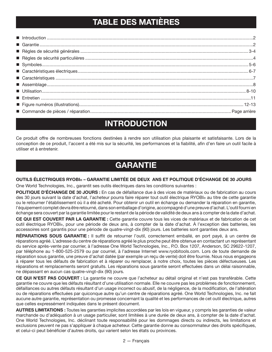 Ryobi CFS1501 User Manual | Page 12 / 36