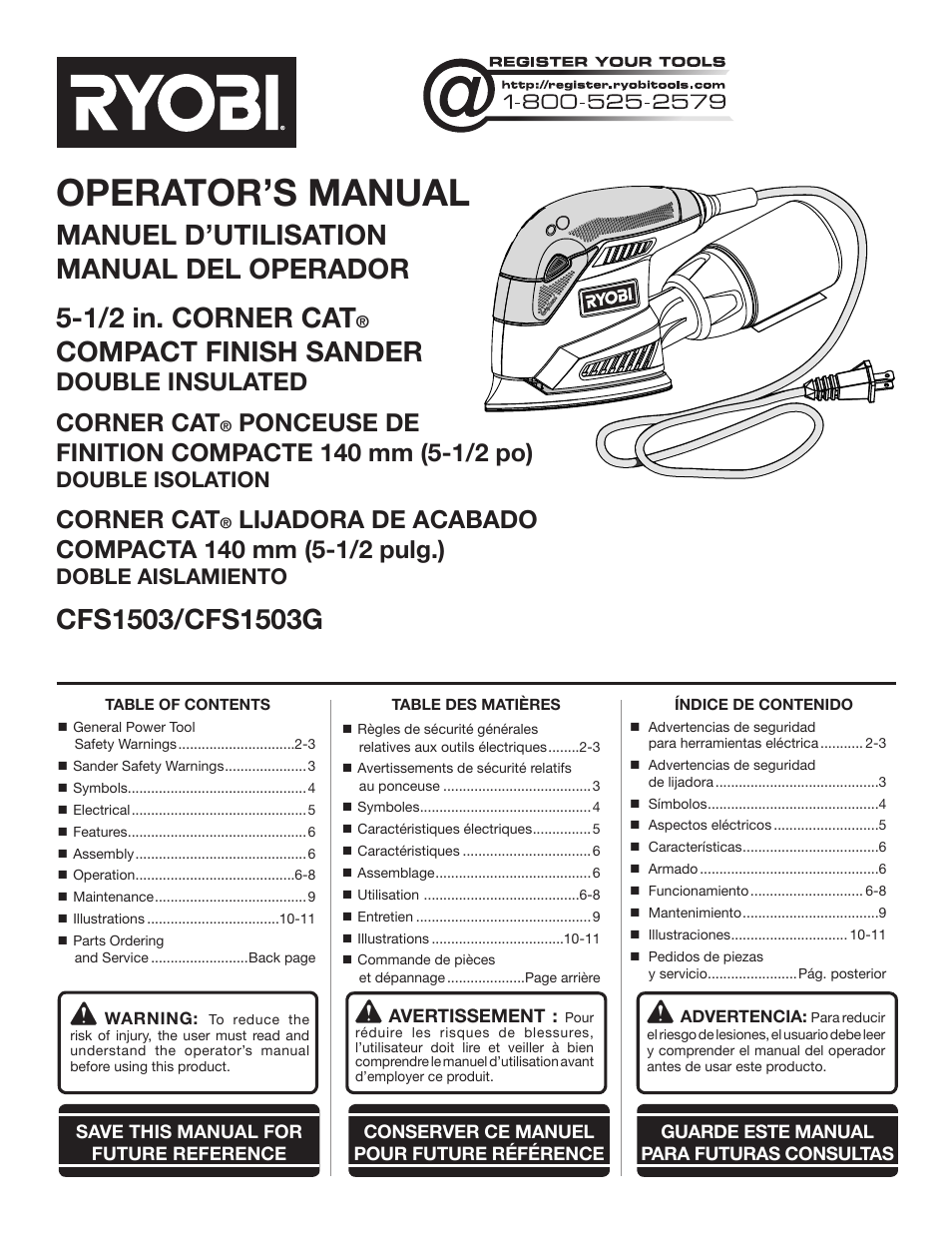 Ryobi CFS1503 User Manual | 28 pages