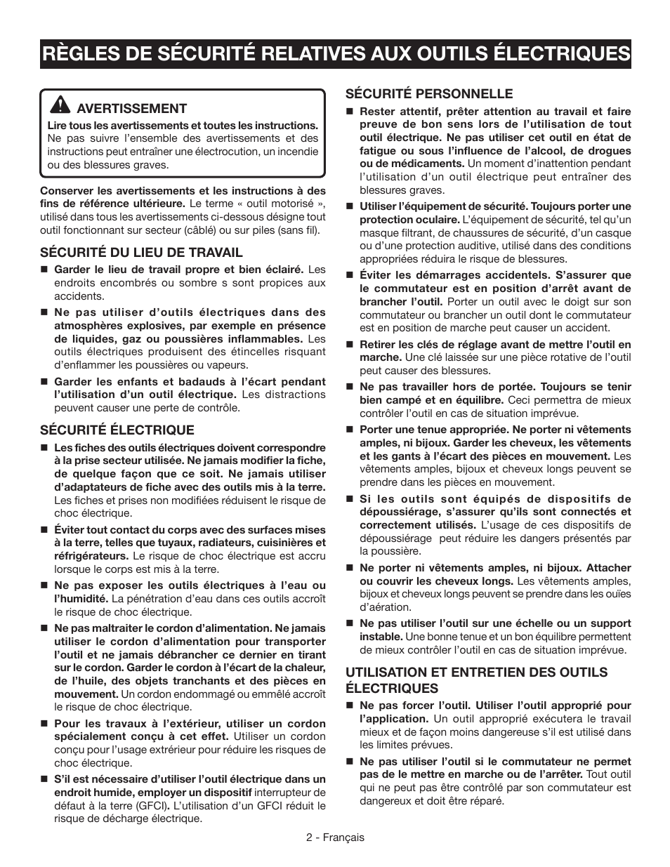 Ryobi CFS1503 User Manual | Page 10 / 28