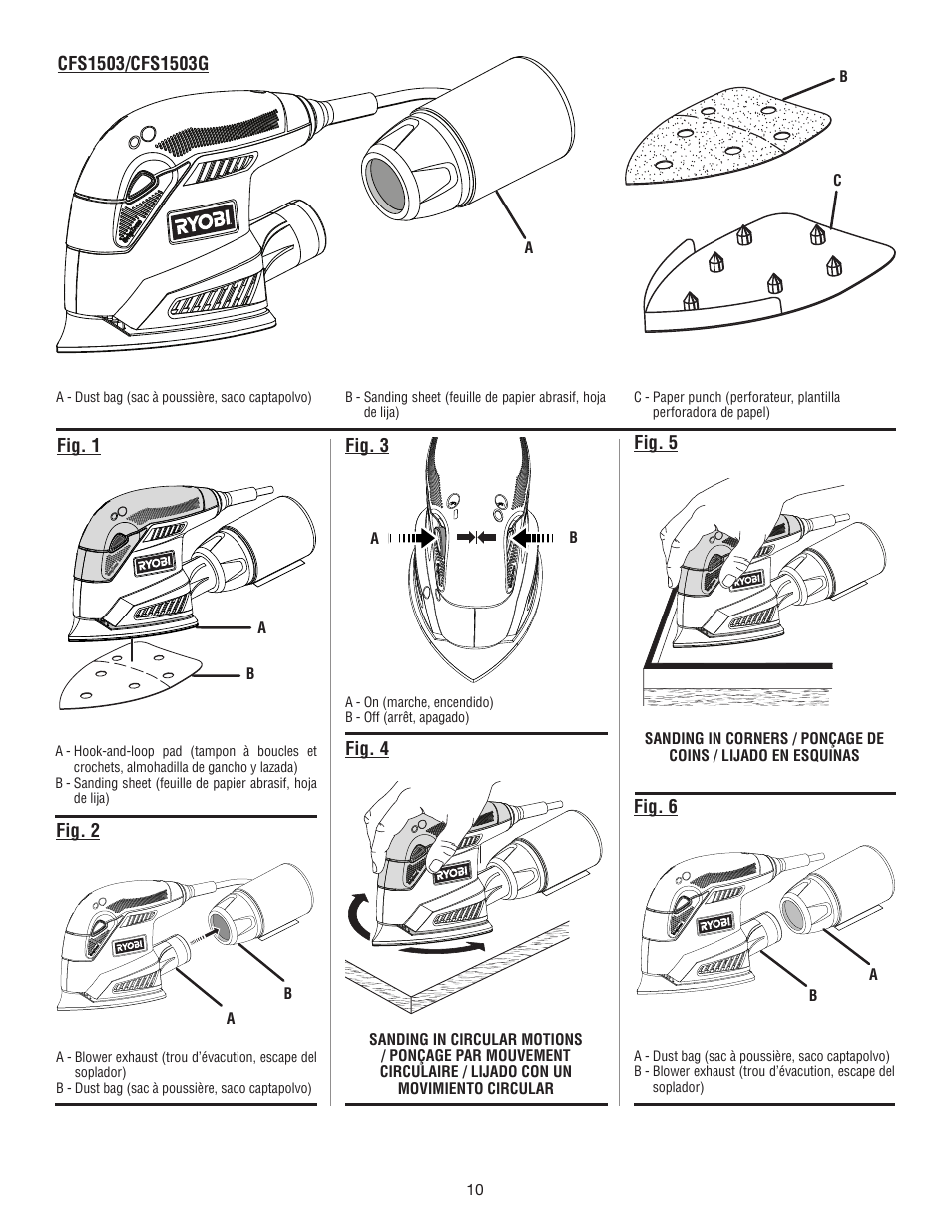 Ryobi CFS1503 User Manual | Page 26 / 28