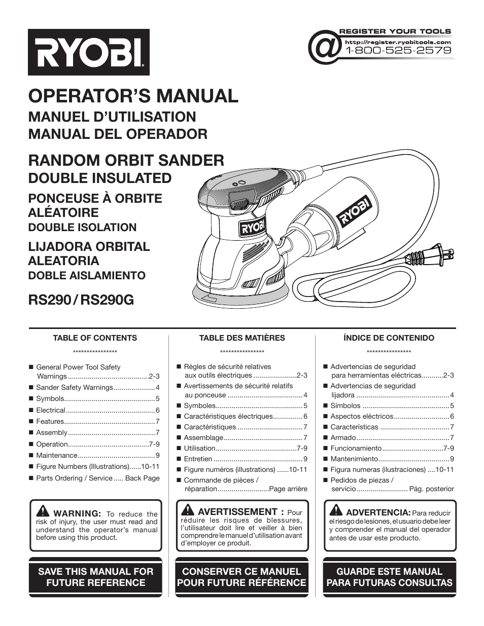 Ryobi RS290 User Manual | 28 pages