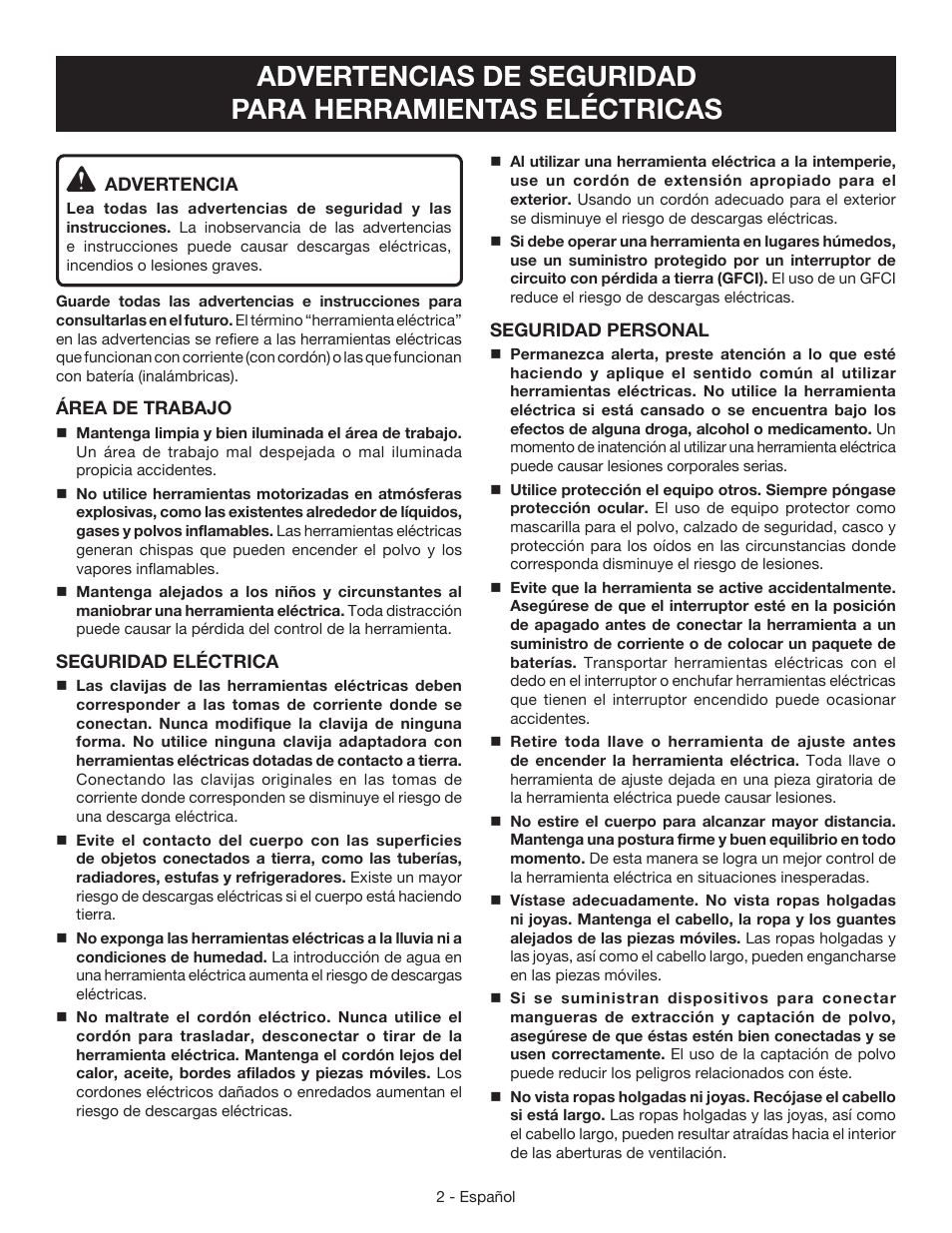Ryobi RS290 User Manual | Page 18 / 28