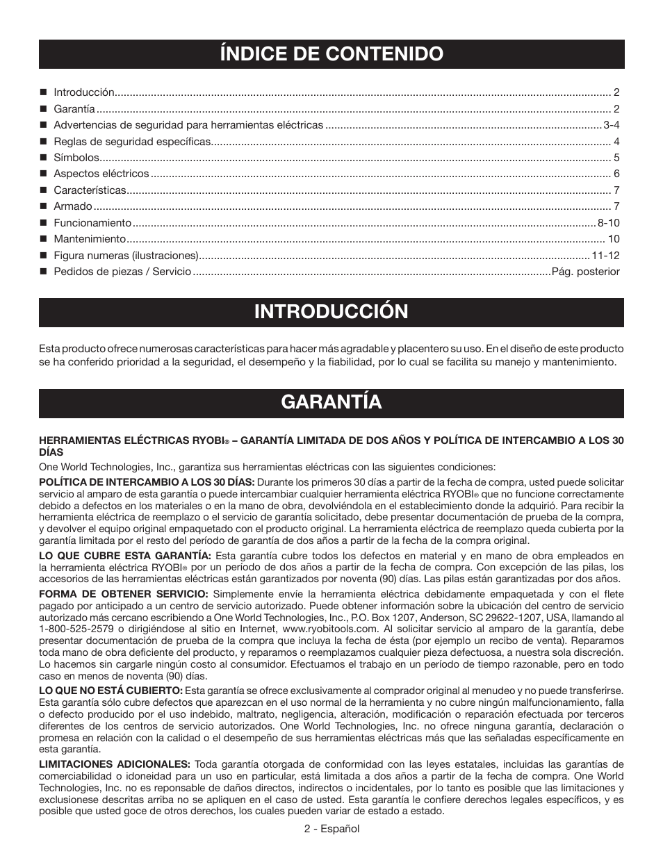 Ryobi S630D User Manual | Page 20 / 32