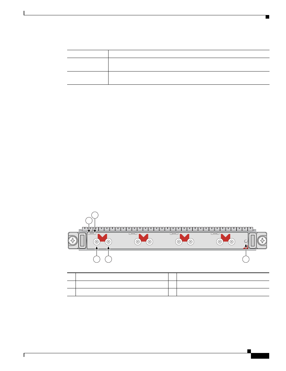 Port and 4-port channelized t3 to ds0 spa overview, Port and 4-port channelized t3 spa leds | Cisco XR 12000 Series User Manual | Page 37 / 148