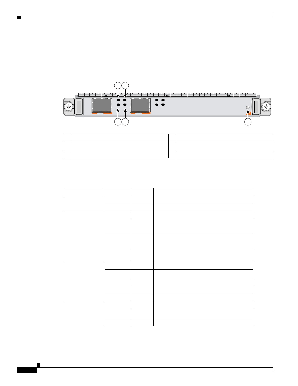 Port and 4-port oc-48/stm-16 pos spa leds | Cisco XR 12000 Series User Manual | Page 92 / 148