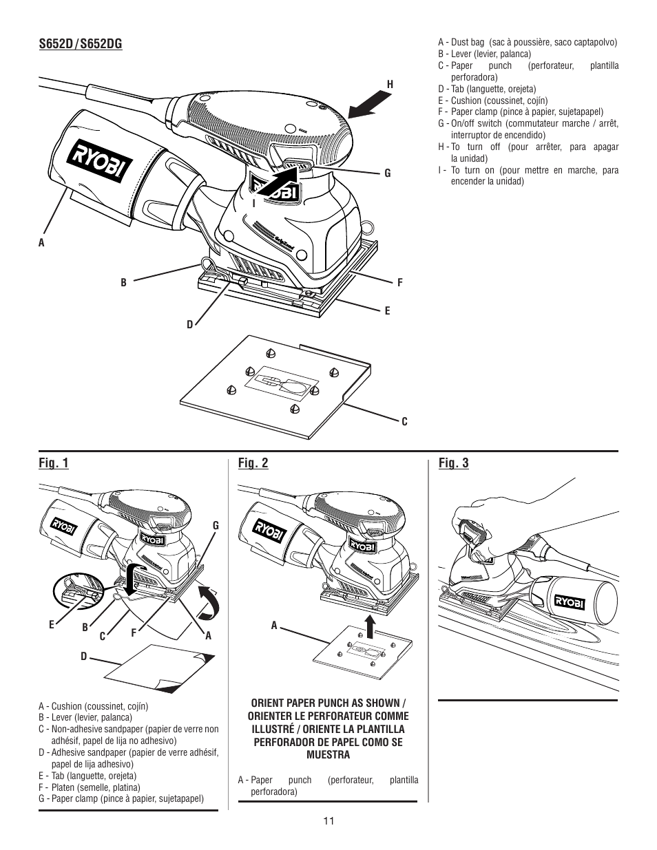 Ryobi S652D User Manual | Page 29 / 32