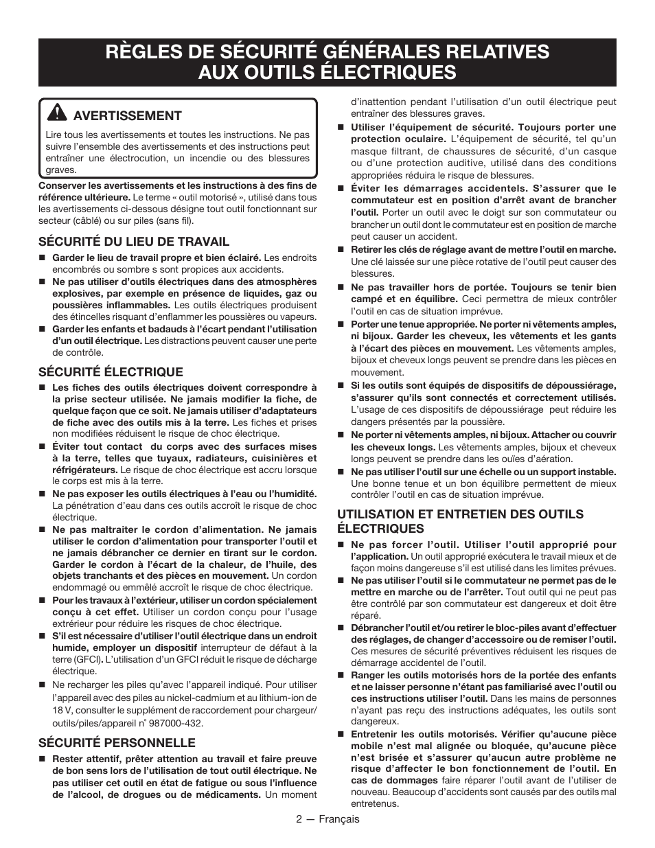 Ryobi P410 User Manual | Page 7 / 20