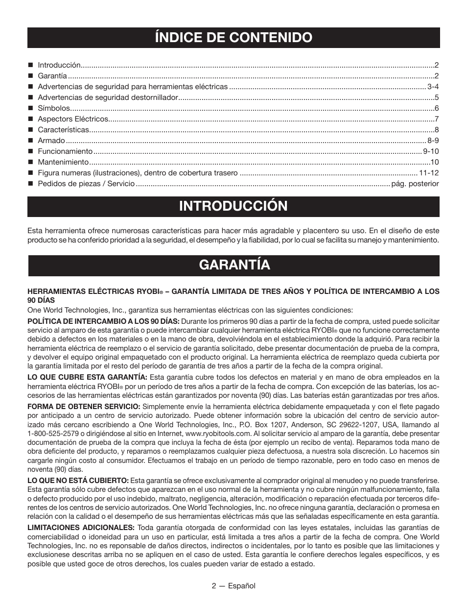 Ryobi DG100 User Manual | Page 20 / 32