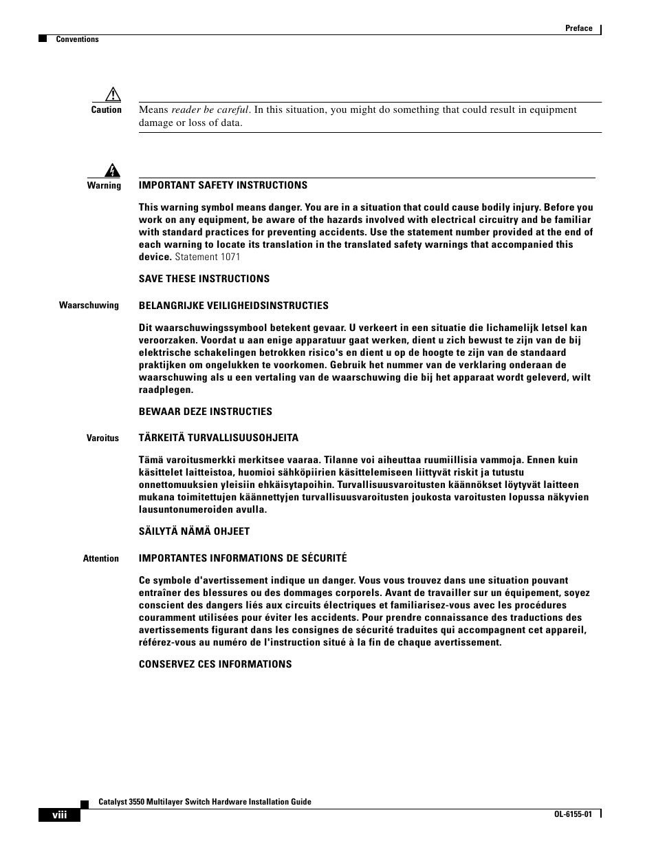 Cisco 3550 User Manual | Page 8 / 86