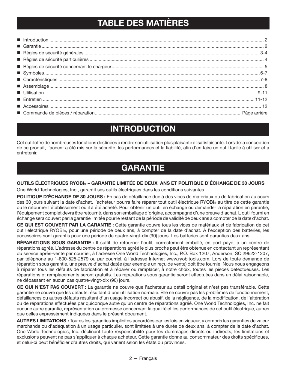 Ryobi HP37 User Manual | Page 13 / 36