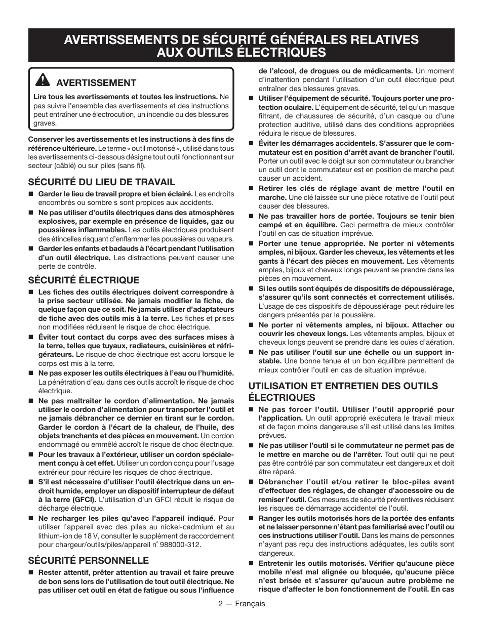 Ryobi HP53L User Manual | Page 8 / 24