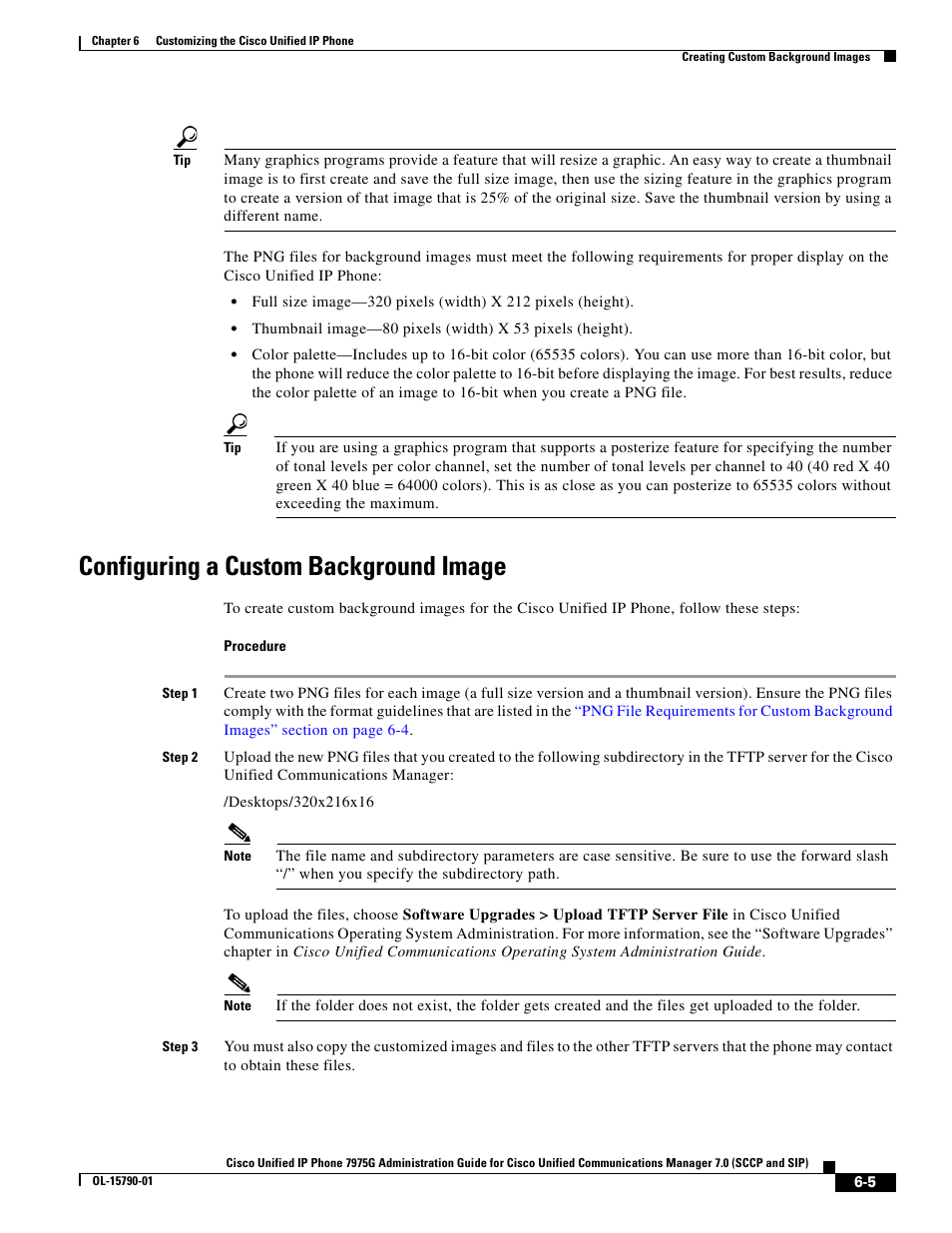 Configuring a custom background image | Cisco OL-15790-01 User Manual | Page 5 / 10