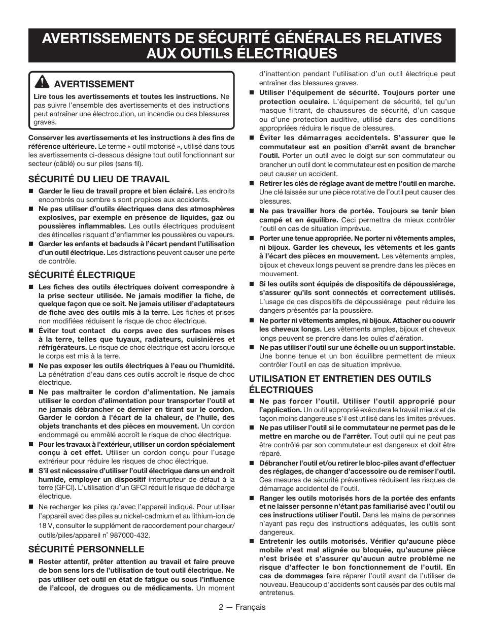 P531_088_fr | Ryobi P531 User Manual | Page 8 / 24