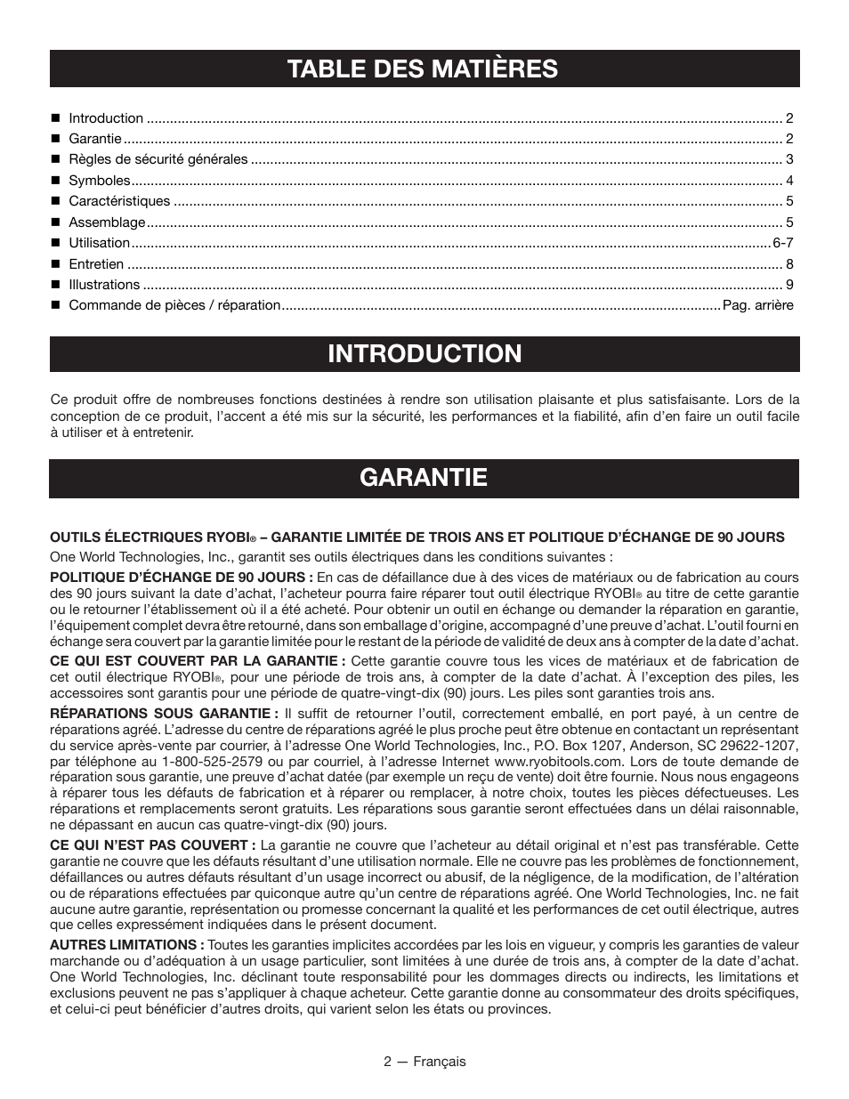 Ryobi P716 User Manual | Page 9 / 24
