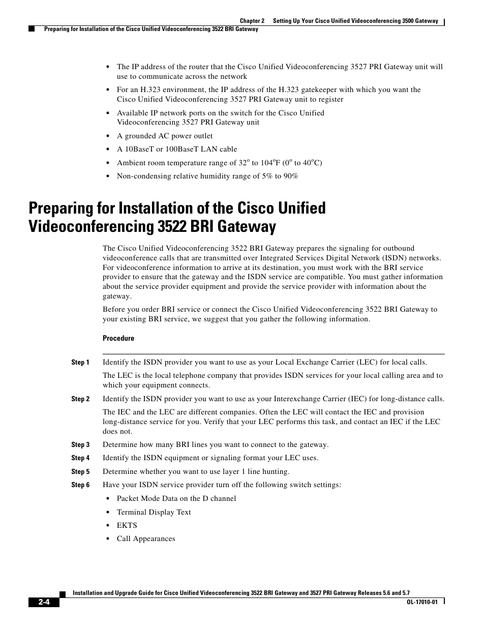 Cisco 3522 BRI User Manual | Page 22 / 52
