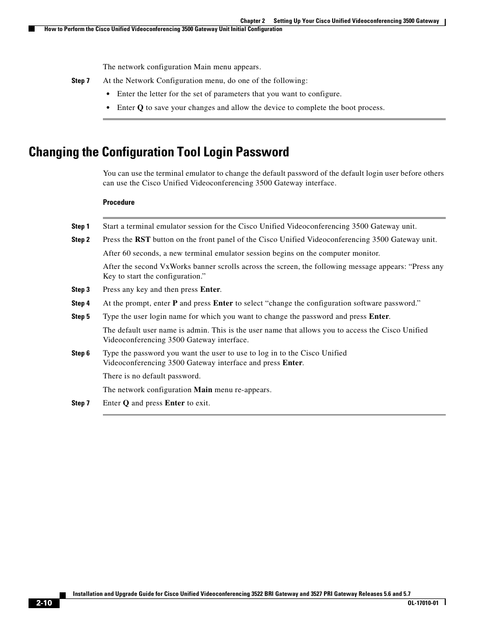 Changing the configuration tool login password | Cisco 3522 BRI User Manual | Page 28 / 52