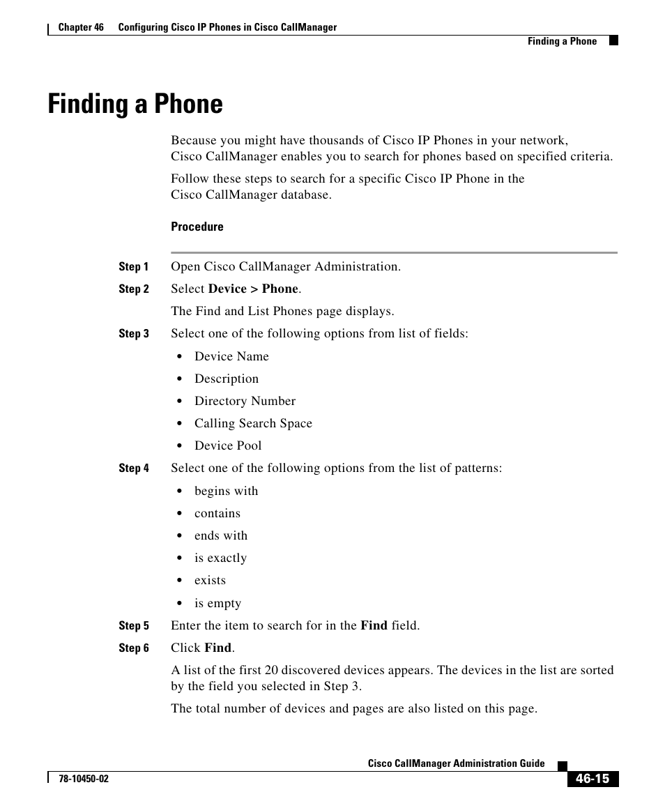 Finding a phone | Cisco 78-10450-02 User Manual | Page 15 / 26
