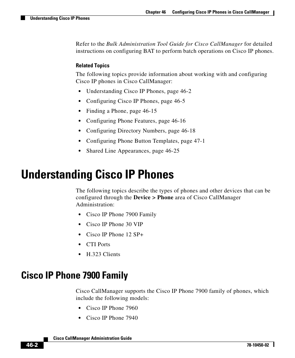 Understanding cisco ip phones, Cisco ip phone 7900 family | Cisco 78-10450-02 User Manual | Page 2 / 26