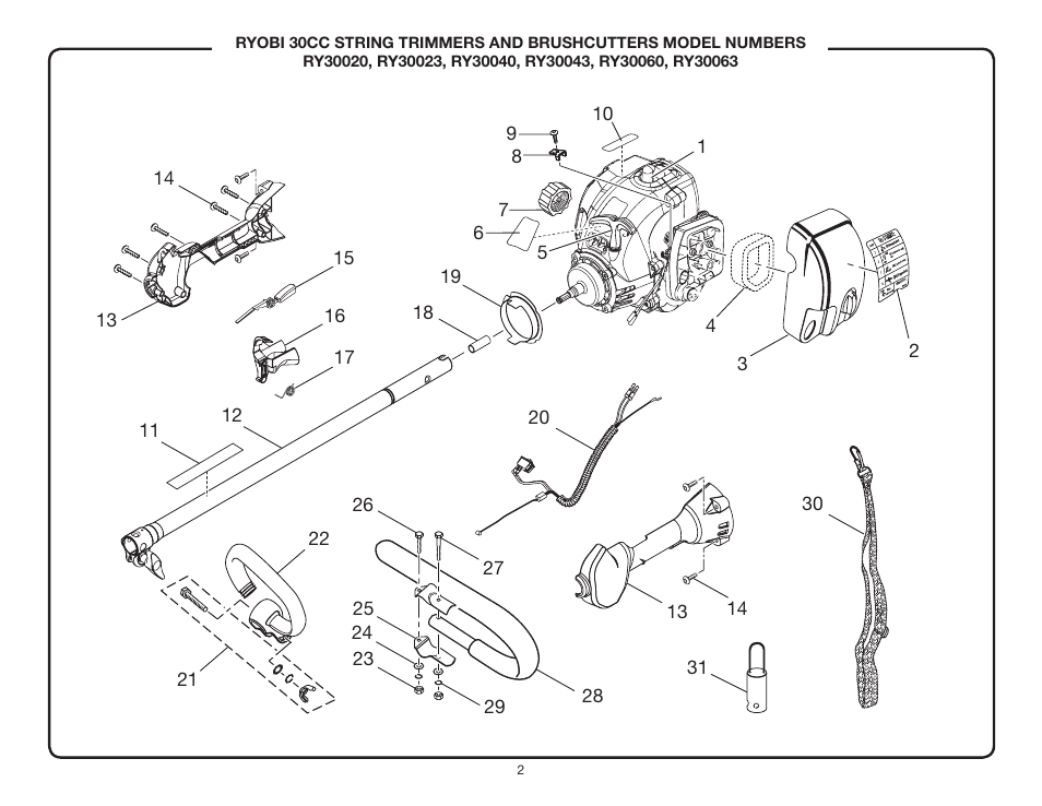 Ryobi RY30020 User Manual | Page 2 / 4