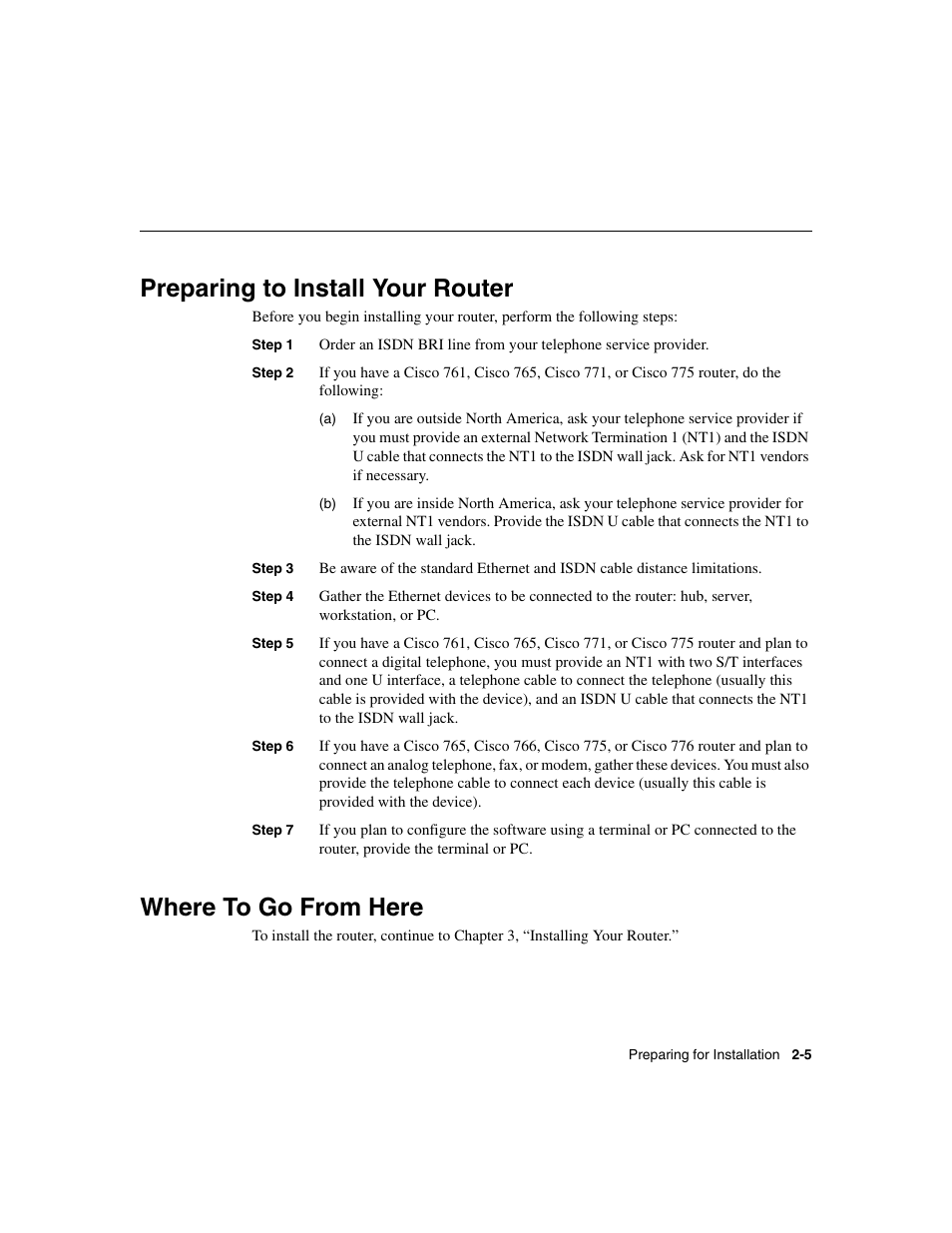 Preparing to install your router, Where to go from here | Cisco 700 User Manual | Page 35 / 118