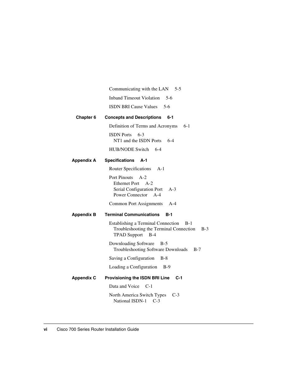 Cisco 700 User Manual | Page 6 / 118