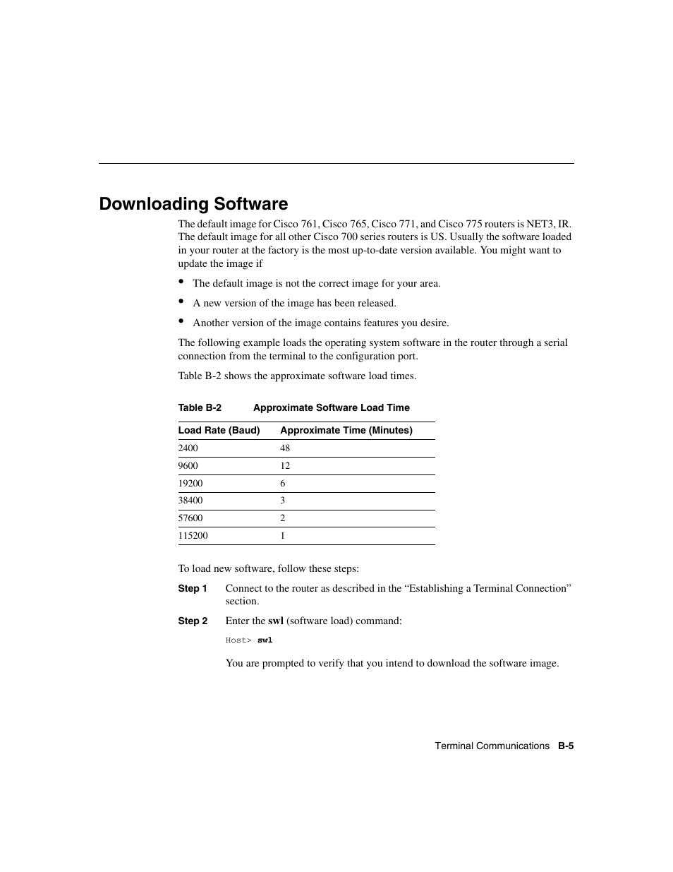 Downloading software | Cisco 700 User Manual | Page 91 / 118