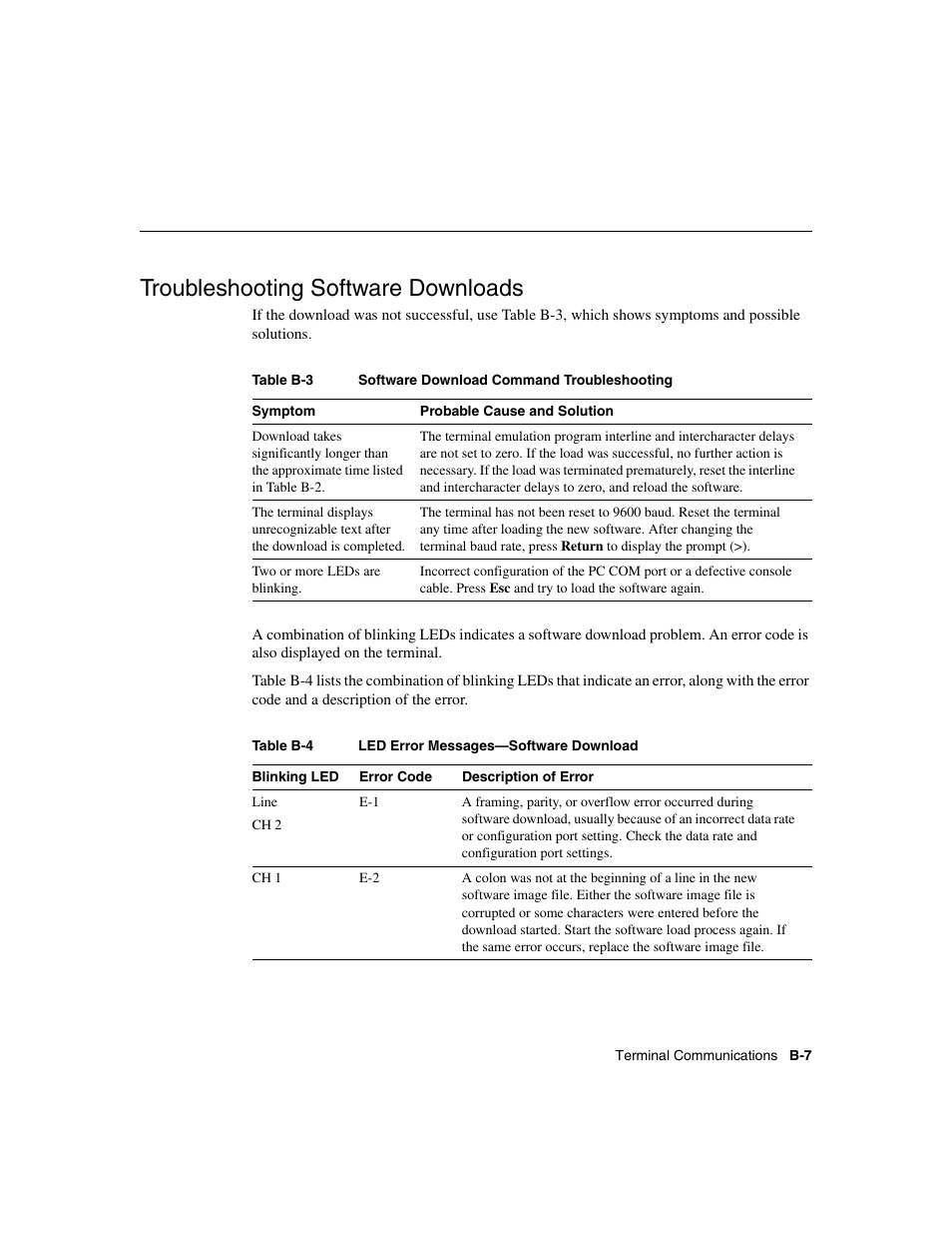 Troubleshooting software downloads | Cisco 700 User Manual | Page 93 / 118