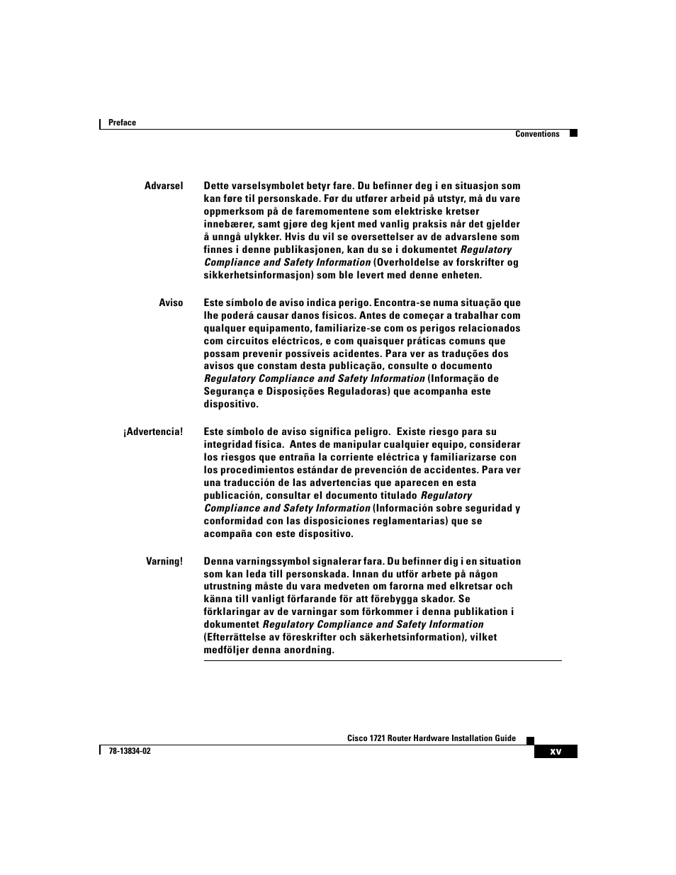 Cisco 1721 User Manual | Page 13 / 92